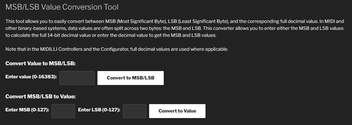 MSB LSB Converter